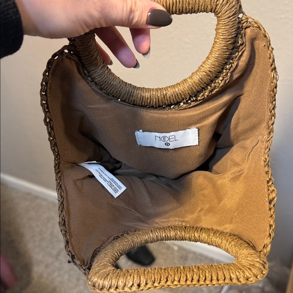 Handcrafted Woven Tote Bag - Brown and Black - Picture 2 of 4